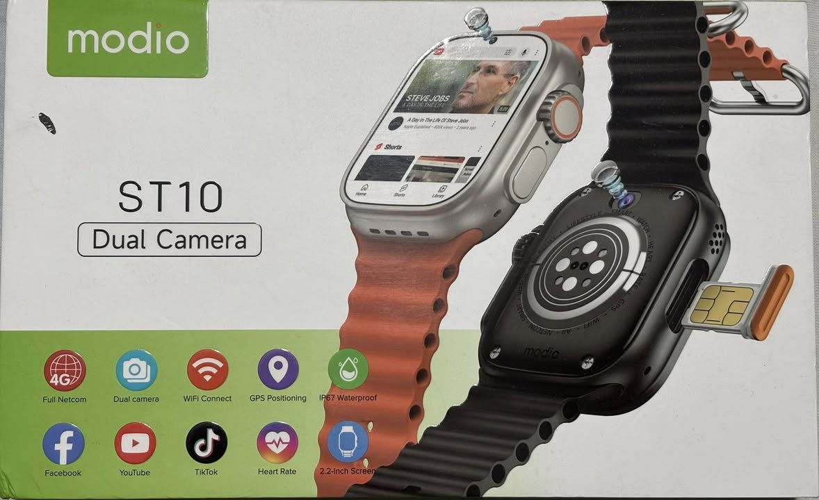 Modio smart watch دبل كاميراوسيم كاردواتصال بالانترنت سعر 75الف رقم تلفون ***********
