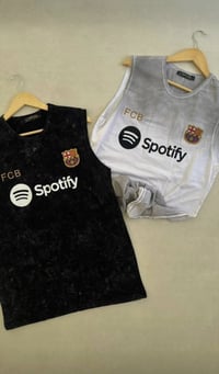 كيمونه مغسول ريال مدريد وبرشلونة هاف الشعار تطريز قياس للاستفسار واتسا...