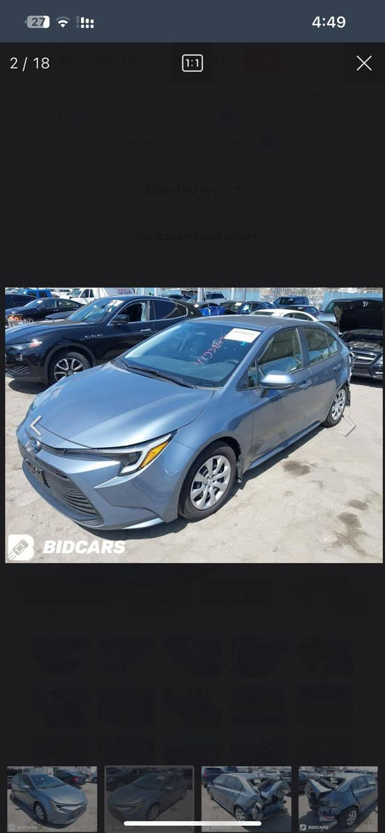 السلام عليكم اخوان . كورلا هايبرد ياباني LE وارد امريكي حادثها موضح كدامك موديل 2025 السياره زيرو مماشيه ٤٠ ميل وايرباكات سليمه.. قيد التصليح مستعجل ع بيعتها والله يشهد غراض كلها اصليه شركة مال تفصيخ قبق جنطه بدون صبغ اصلي كامل .. سعرها ١٥٨ وبيها مجال للشراي للاستفسار الاتصال ع الرقم ***********
