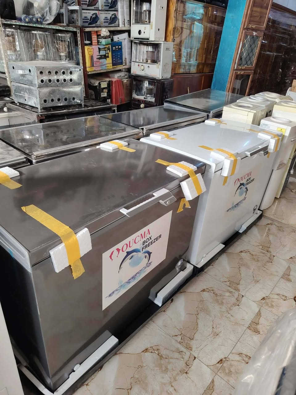 مجمدات جديده بالكارتون نوعيات فول حجم 14 و16 قدم 
ب350 الف
مجمدات مستخدمه 12 قدم و14 قدم اسعار من 150 لحد ال250 الف


**إذا كنت صاحب هذا الإعلان وتريد حذفه لأي سبب، رجاءا أرسل رسالة إلى الدعم الفني**