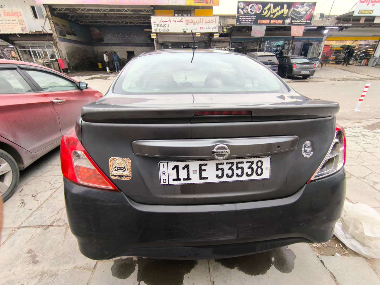 سلام عليكم
للبيع
نيسان فيرسا موديل 2016 موصفات S (تحويل ثاني يوم)
مكانها بغداد زيونه حادثها جاملغ خلفي وهنا بل العراق طبعاً سياره ليبل واحد بدون تبديل شاصي لغد مكفول  تبريد جديد حدادية جديده امامي خلفي تخم تاير كير محرك مكفول
رقم بغداد جديد سياره كامله ومرتبه مابيه نقص برغي
السعر 85
وبيه مجال
للتواصل
‏***********
