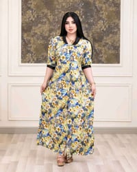 فستان نسائي • كشمير ثري دي • فري سايز لحد ٨٥