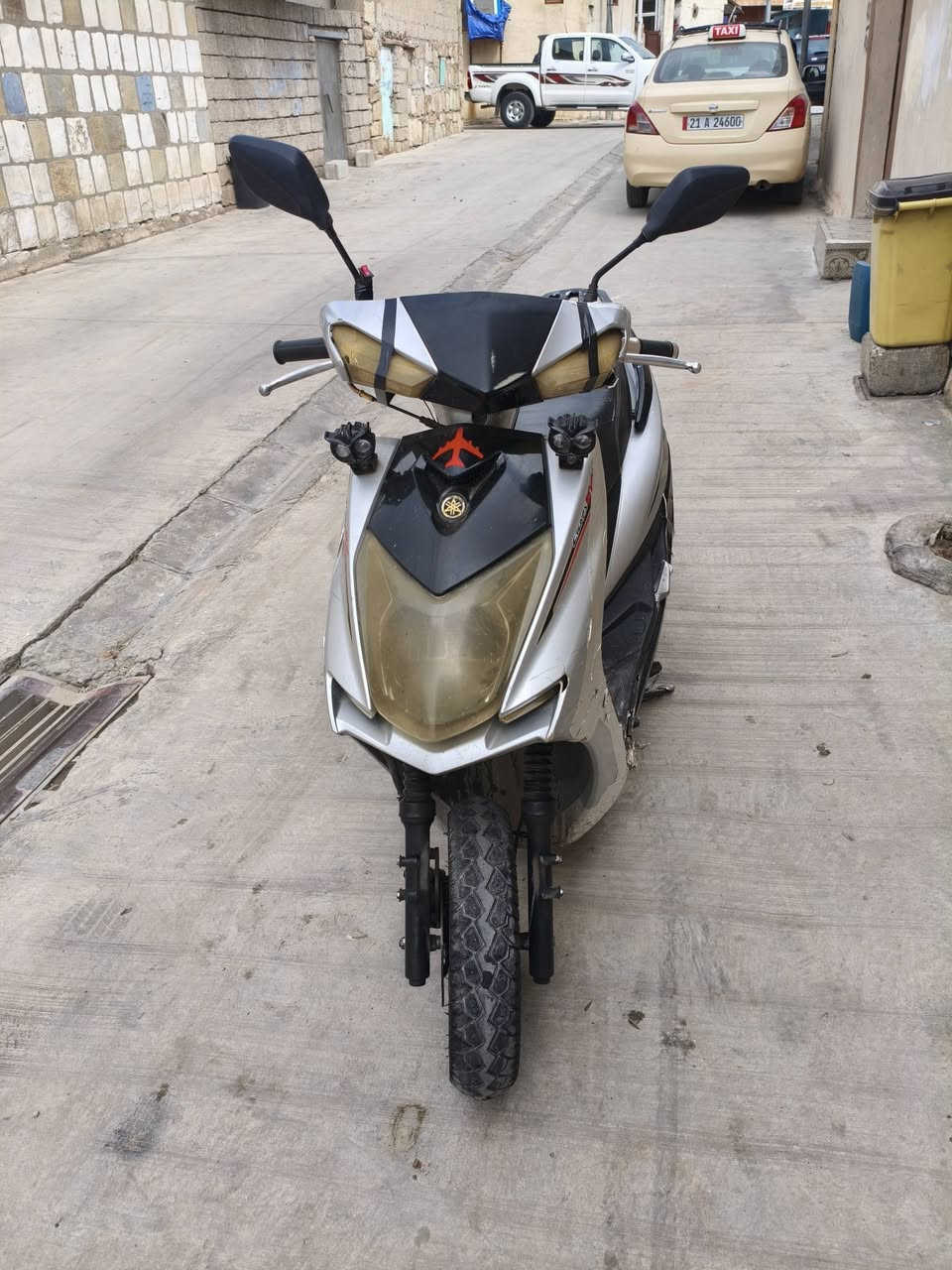 سلام عليكم دراجة سكنس ياباني كهربائية كلها شغاله سلف هندر شغال مكينه ناعمه سعر : 300 وبي مجال رقم : *********** بي وتساب
