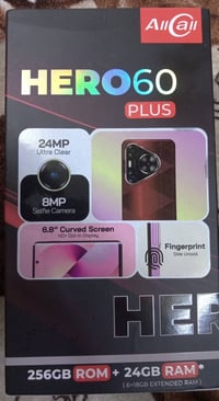 مبايل  أسمو هيرو 60. ذاكرة 256 وداخليه 24  جديد. مستعمل شهر. للبيع  سع...