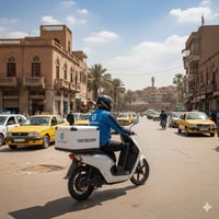 توصيل بدراجة • الكرخ والرصافة • ٤م-٢فجر