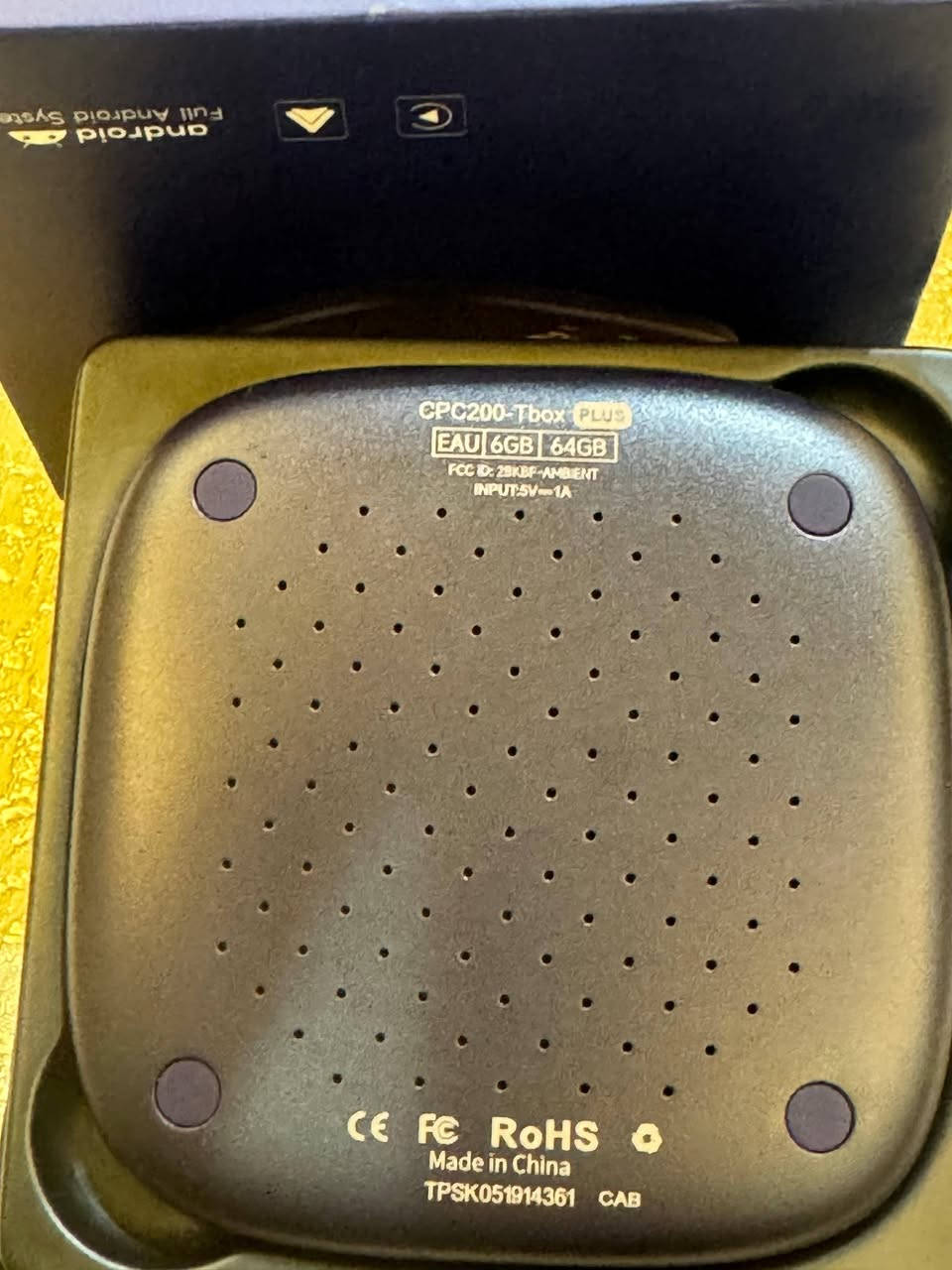 كار بلي من شركة كارلينك جديد
موديل CPCC200-Tbox
المعالج Qualicom  6125
رام 8GB
روم 64GB

السعر 110 الف مع التوصيل 
توفير توصيل لجميع المحافظات


**إذا كنت صاحب هذا الإعلان وتريد حذفه لأي سبب، رجاءا أرسل رسالة إلى الدعم الفني**