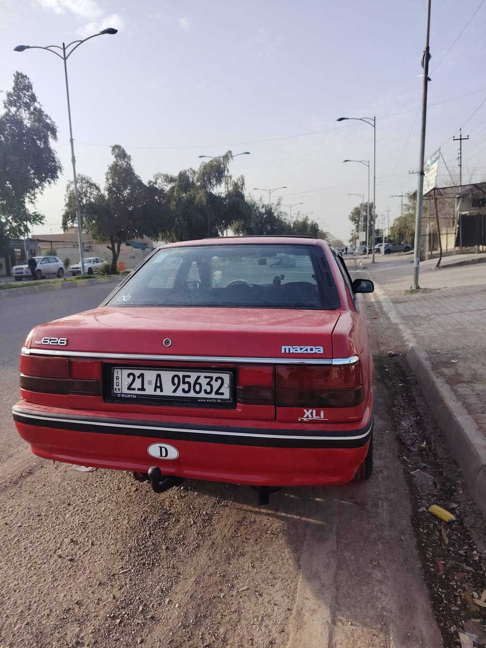 السلام علیکم  مازدا 626
صندوق 1991  بدون ظربة 
8بخ سیارةجاهز
رقم دولی سلمانیة
كوبون بنزین
محرك كیر شرط
تحویل وكالة مباشر
سعر 42 مجال للطیبین
***********
***********
