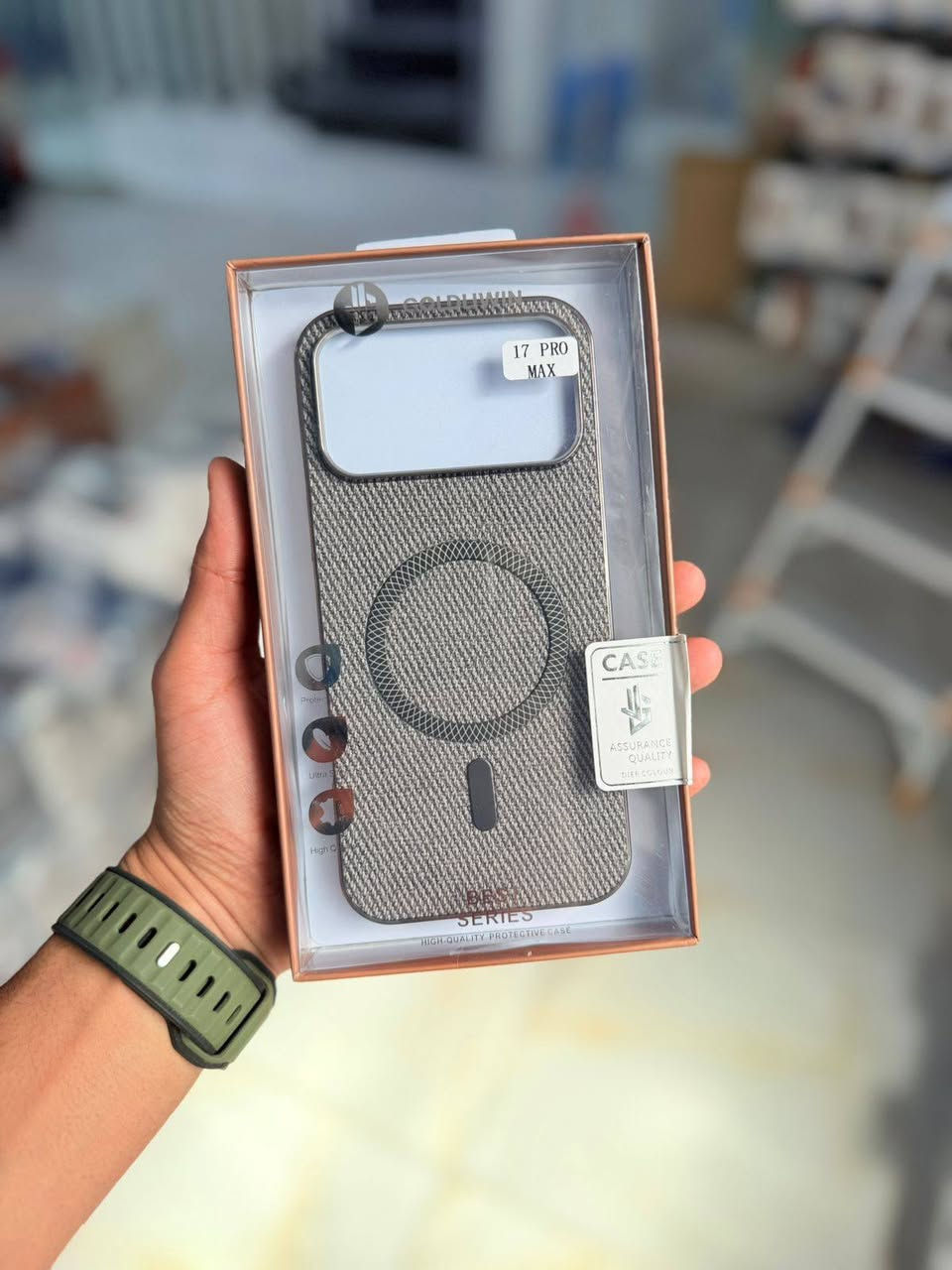 💥💥💥 لمحبي الفخامة 
 الأناقة التي يستحقها هاتفك. ✨
تجمع بين ملمس القماش الراقي وحماية المتانة العالية. كفرات تدعم الشحن اللاسلكي (MagSafe) بتصميم عصري يناسب أجهزة iPhone و واجهزه  التراء 
  ملمس فريد، ألوان هادئة، وحماية متكاملة.
   تميز الآن.. واجعل هاتفك يتحدث عن ذوقك. 📱
......................................................
‎📍  قضاء النصر 
الفرع الاول  السوق المسقوف 
‎مجاور سيد ضرغام ابو الخطوط
‎مقابل مطعم الساده
‎
الفـرع الـثانـي / قـرب فـلـكه الـعلماء 📍
دوام الشـركه : يومياً من الساعه 8 صباحاً الــى 
الــساعه 10 لــيلاً

للتواصل:  واتساب. ***********
***********

يوجد خدمه توصيل 🚚
