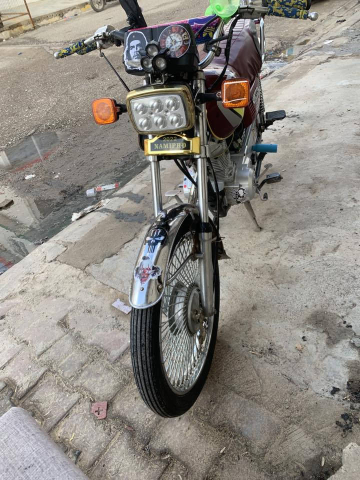 دراجه نامه حلوه ومرتبه محرك نضيف كدام عينك فول نشاط تايرات جدد وياله جدد موديل 20سعر400 او بيه مجال تريد هاذا رقمي ***********او مراسله او يرهم مراوسه
