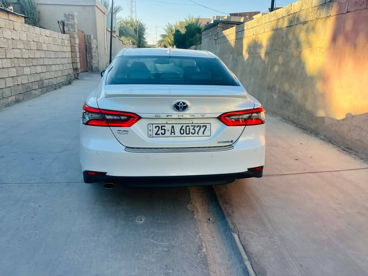 للبيع كامري 2023 هايبرد كلين بدون صبغ
فول 1\1 وارد خاص
تدفئة وتبريد كشنات
تدفئة ستيرن
تحكم كشنات كهربائي 
شاشة جبيرة
حساسات امامي وخلفي
زراك لايتات امامية
رادارات امامي وخلفي وبريك اوتو
هاند بريك كهربائي اوتو
وضعيات قيادة رياضي وعادي واقتصادي
سيارة من الدعامية للدعامية بالشرط ماتصرف عليها ربع
العنوان :كركوك ناحية الزاب
***********
