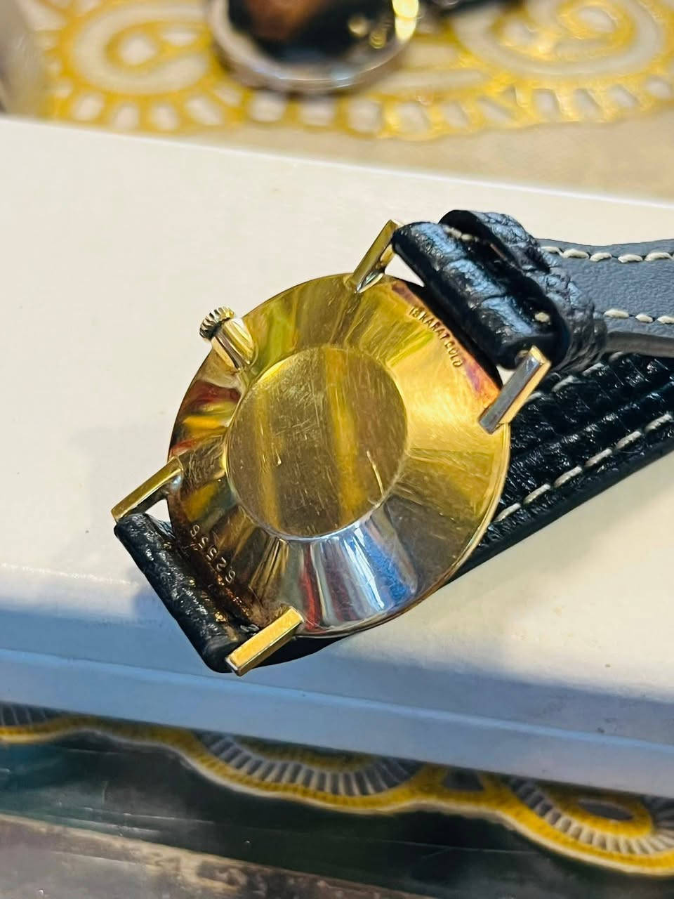 ساعة رجالية من الذهب  عيار 18 قيراطًا من يونيفرسال جنيف كوين، قطرها 34 مم، مينا ذهبي، تعمل بنظام التعبئة اليدوية 
مزاد ليومين


**إذا كنت صاحب هذا الإعلان وتريد حذفه لأي سبب، رجاءا أرسل رسالة إلى الدعم الفني**