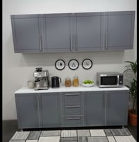 كاونتر وملحق قياس مترين وسنك متر و٢٠سم سعره ٣٢٥ الف يحتوي مجرات خشب تر...