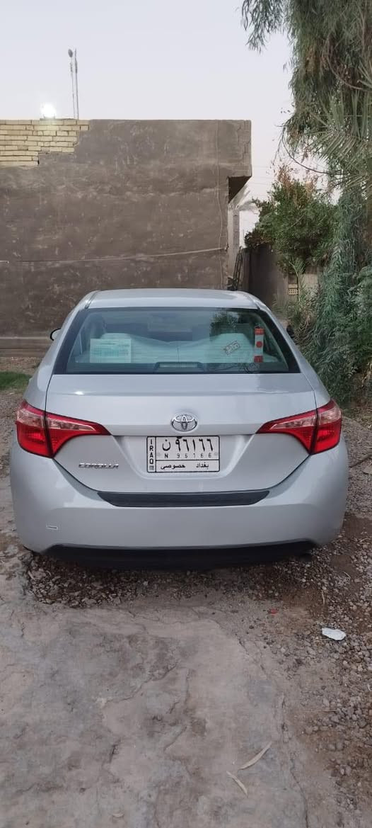 للبيع كورلا 2019
Le
لون رصاصي سلفري 
سياره موصفاتها 
شاشه 
كامره دواره 
تحكمات ستيرن 
رادار امامي 
حساسات خلفيه 
رقم بغداد بأسمي 
موصفاتها المعروفه 
حادثها ربع بنيد وجاملغ 
اكفل شاصي لغد ايرباك 
بيدون ايرباك وبيدون دواخل كلها 
مكفوله 
ماشيه 85 حقيقي 
السعر 138وييها مجال بسيط 
مكاني بغداد حي الخضراء مقابيل العامريه
***********
