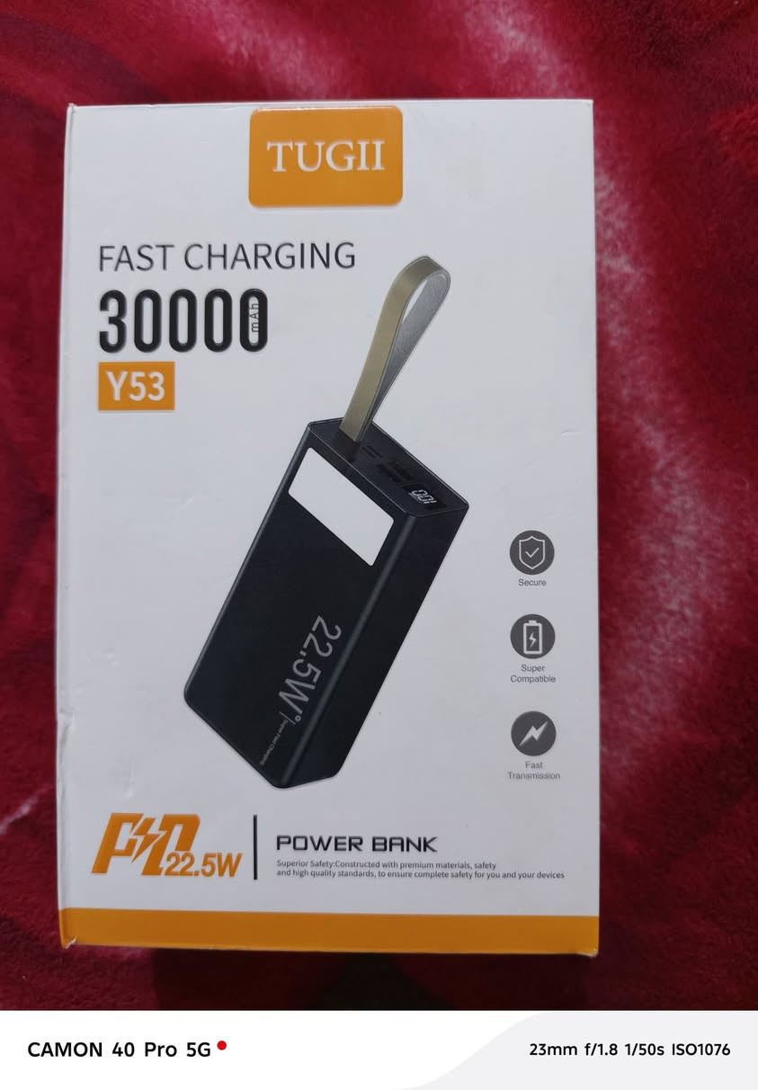 باور بنك أصلي من شركة TUGII
يدعم الشحن السريع يحتوي على منافذ تايبسي و USB السعه 30.000 ألف وزن ثقيل جدا متوفر توصيل لجميع انحاء العراق


**إذا كنت صاحب هذا الإعلان وتريد حذفه لأي سبب، رجاءا أرسل رسالة إلى الدعم الفني**