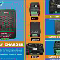 شاحن بطاريات • أمبيرات متعددة • ٣أ ٥أ ٦أ ١٠أ