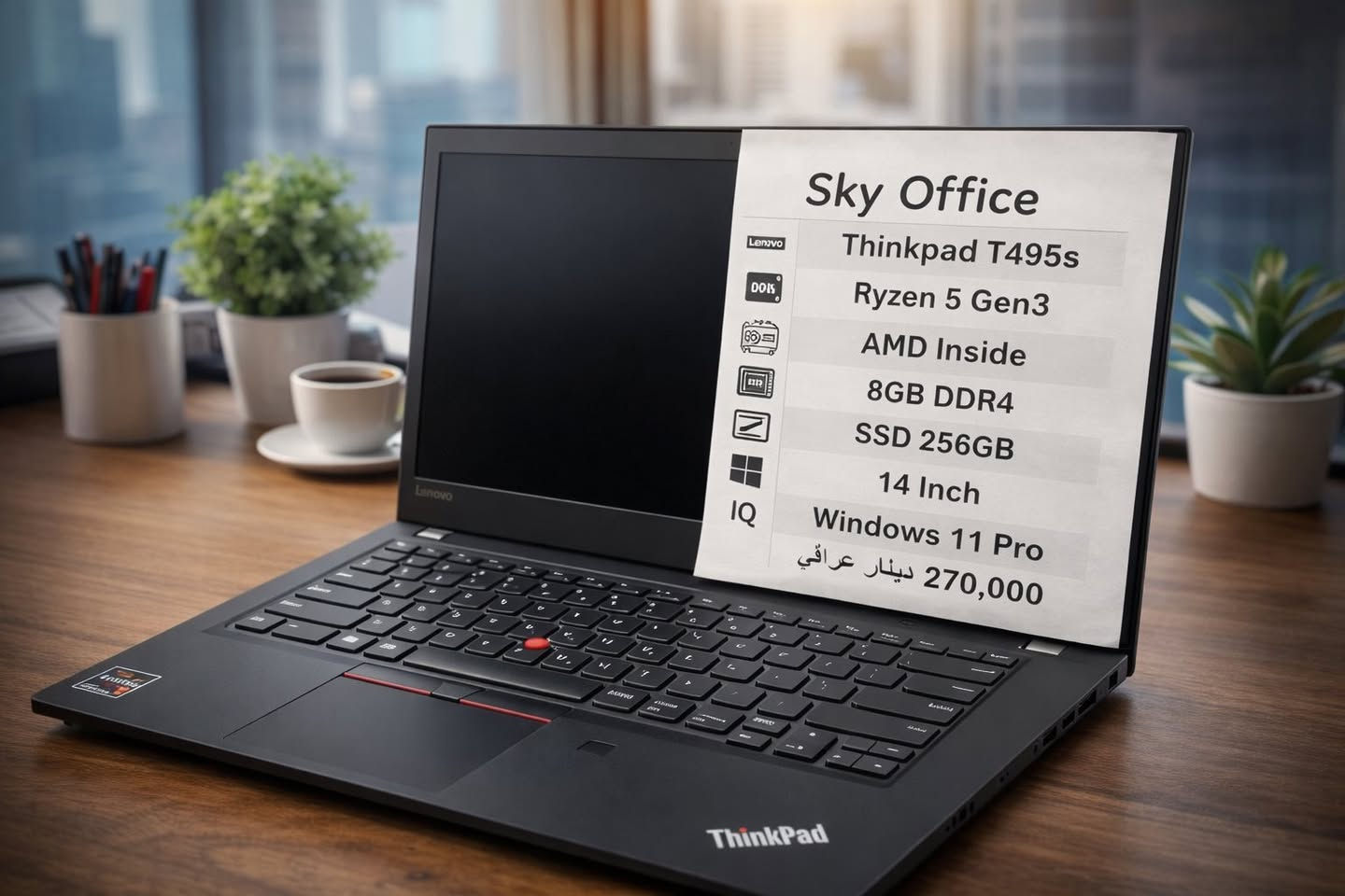 � أفضل عروض لابتوبات Lenovo – أداء يعتمد عليه! 🔥
هل تبحث عن لابتوب عملي، قوي، ومناسب للدراسة أو العمل؟
💻 لابتوبات Lenovo ThinkPad توفر لك الجودة، المتانة، والأداء العالي بسعر مناسب.

✨ المميزات:
✅ معالجات Intel / AMD أصلية
✅ سرعة عالية بفضل SSD
✅ تصميم أنيق ومتين
✅ مناسب للأعمال، الدراسة، البرمجة، والاستخدام اليومي
✅ أنظمة Windows أصلية

💰 أسعار منافسة تناسب الجميع
📦 الكمية محدودة
📍 متوفر لدينا في Sky Office

📩 تواصل معنا الآن للحجز أو لمعرفة التفاصيل
لا تضيع الفرصة… Lenovo خيارك الذكي 🚀
متوفر توصيل لجميع محافظات العراق  🚚 
***********
