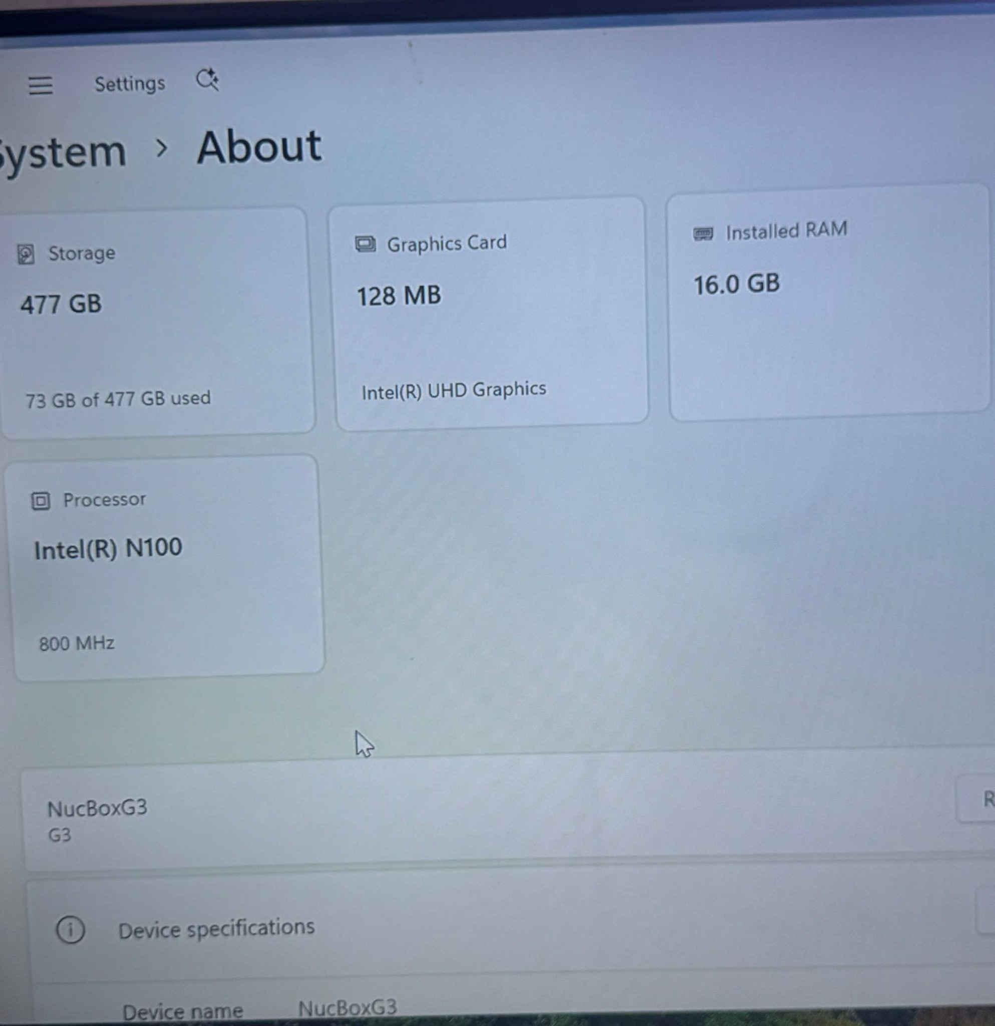 Mini Pc جديد 

ذاكرة 512GB
رام 16GB DDR4 3200
معالج Intel N100

السعر 175 الف 
توفير توصيل لجميع المحافظات


**إذا كنت صاحب هذا الإعلان وتريد حذفه لأي سبب، رجاءا أرسل رسالة إلى الدعم الفني**