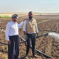 غطاس 10 حصان • منظومة شمسية زراعية • 26 لوح 650 واط