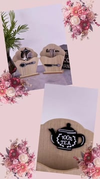 علب خشبية • ملاعق وسكاكين