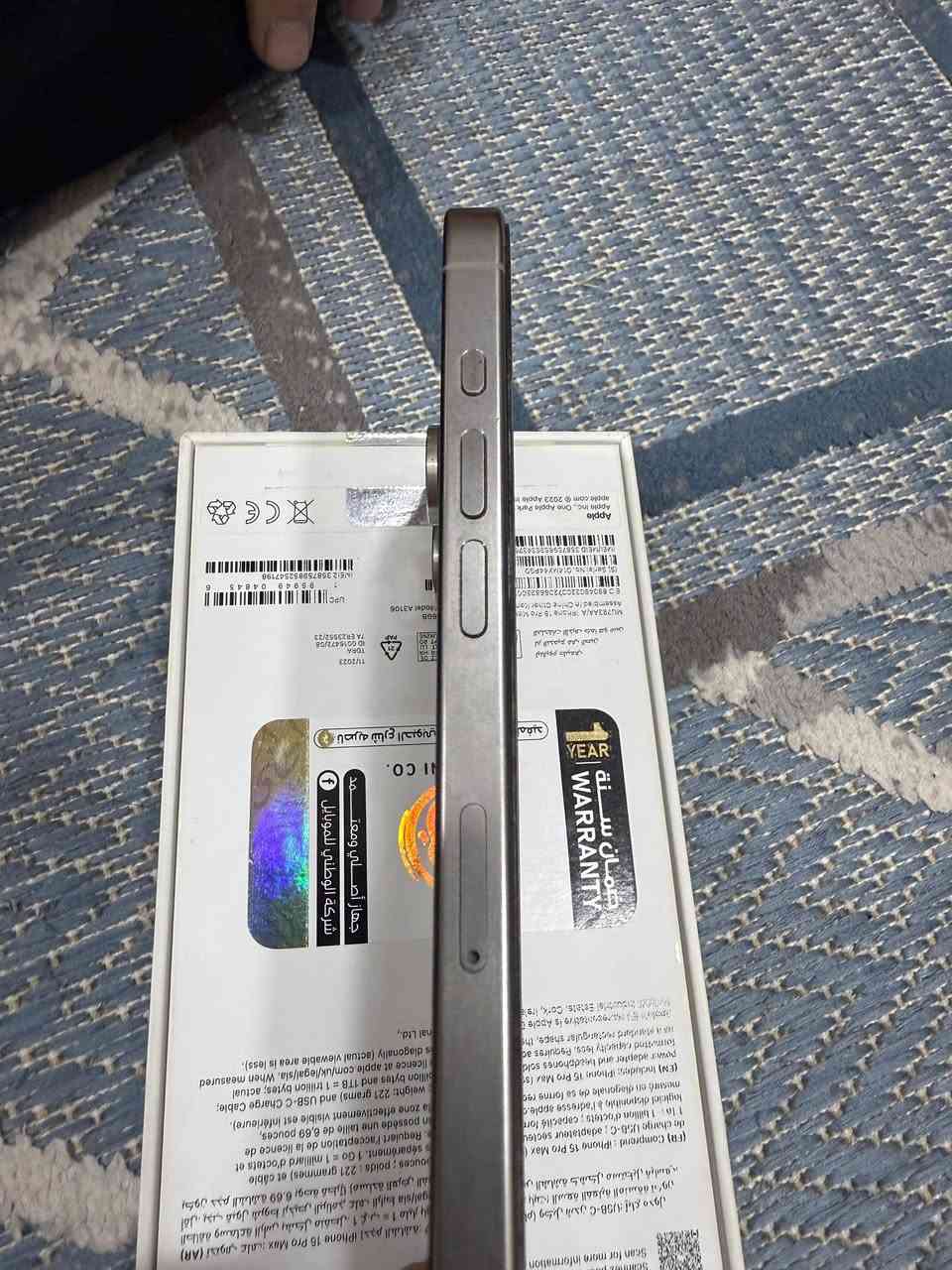 ايفون 15برو ماكس شرق اوسط AA/A ضمان ماستر كارتون اصلي ماستر ذاكرة 256 استعمال شخصي نظيف جداً للتواصل على هذا الرقم ***********
