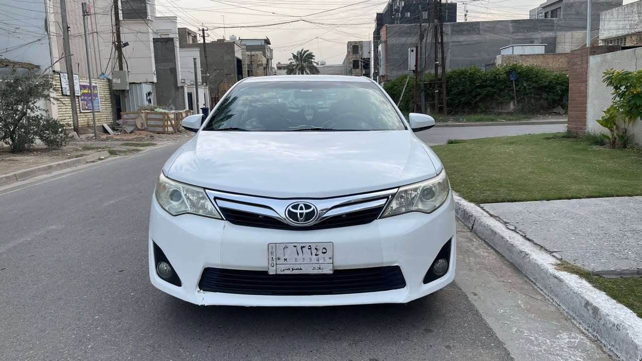 كامري 2012
وارد امريكي كلين
ماشيه118مايل
مواصفات Leقطعتين تبريد تحكم ستيرن حساسات شاشه كبيره 
بيها بارد اربع اصابع بلجاملغ الخلفي
***********بغداد حي الجامعه
رايدها 145بيها مجال
