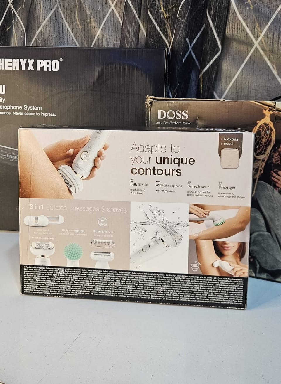 الة ازالة الشعر الأولى في العالم للسيدات 💯
Braun Silk-épil 9 Flex 9010

اصلية UK جديدة باللوك كاملة الملحقات ✔️ 
.
.
الاعتماد كارت اسيا او تحويل سوبر كي #تابع_منشورات_الصفحه 

المميزات الرئيسية للجهاز:
♦️ رأس مرن 360 درجة: يضمن تلامساً مستمراً مع البشرة لإزالة الشعر بفاعلية من مختلف الزوايا.

♦️ تقنية Micro-Grip: يحتوي الرأس على 40 ملقاطاً قادرة على التقاط الشعيرات القصيرة جداً التي يصل طولها إلى 0.5 ملم، مما يمنح بشرة ناعمة لمدة تصل إلى 4 أسابيع.
♦️تقنية SensoSmart: مستشعر ذكي يوجه عملية إزالة الشعر بضوء أحمر للتأكد من استخدام الضغط المناسب على البشرة.
♦️الاستخدام الرطب والجاف (Wet & Dry): الجهاز مقاوم للماء بنسبة 100%، مما يسمح باستخدامه أثناء الاستحمام لتقليل الشعور بالألم.
♦️المقبض: تصميم مريح مع قبضة مانعة للانزلاق للتحكم الأمثل حتى في الظروف الرطبة.


**إذا كنت صاحب هذا الإعلان وتريد حذفه لأي سبب، رجاءا أرسل رسالة إلى الدعم الفني**
