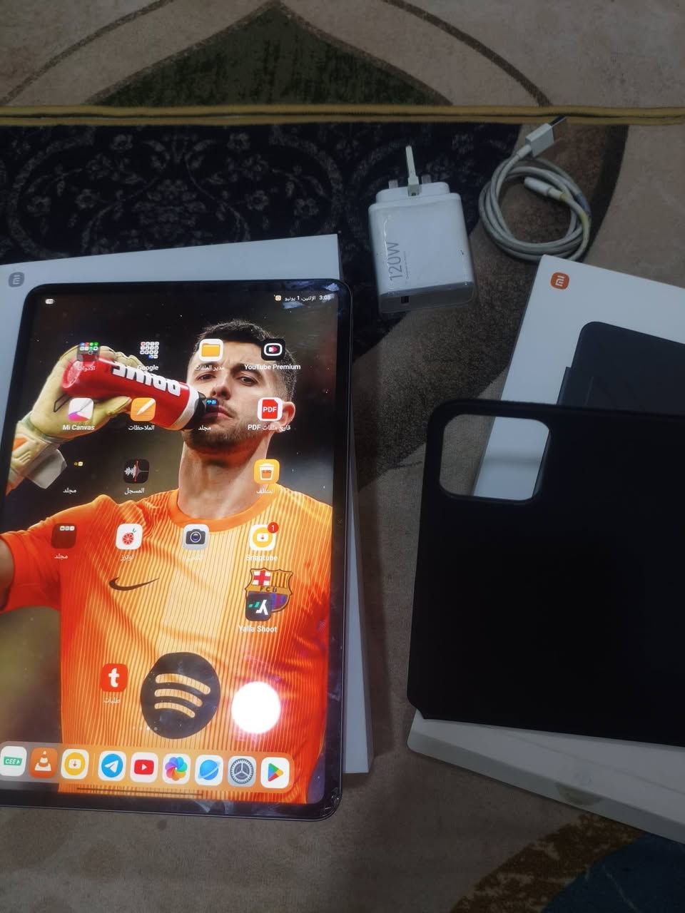 🔥 للبيع او مراوس بلابتوب Xiaomi Pad 6S Pro 12.4 🔥

تابلت قوي جداً ومناسب للدراسة، الشغل، الألعاب، المونتاج ومشاهدة الأفلام.

✅ شاشة 12.4 إنج 3K بدقة عالية جداً 
✅ معدل تحديث 144Hz سلس وسريع
✅ معالج Snapdragon 8 Gen 2 الرائد
✅ بطارية 10000mAh تدوم لفترة طويلة
✅ شحن سريع 120W
✅ كاميرا خلفية 50MP
✅ كاميرا أمامية 32MP للمكالمات والدراسة أونلاين
✅ ذاكرة (512GB)
✅ رام ( 12GB قابل للزيادة لل24GB)

✨ وحش بالالعاب 

الحالة: (نضافة %98)
الملحقات: (كرتون / شاحن 120W / حافضة مغناطيسيةب٣٥الف هدية مع الجهاز) 

💰 السعر: (650بي مجال ) او مراوس بلابتوب 
📍 الموقع: (نجف)


**إذا كنت صاحب هذا الإعلان وتريد حذفه لأي سبب، رجاءا أرسل رسالة إلى الدعم الفني**
