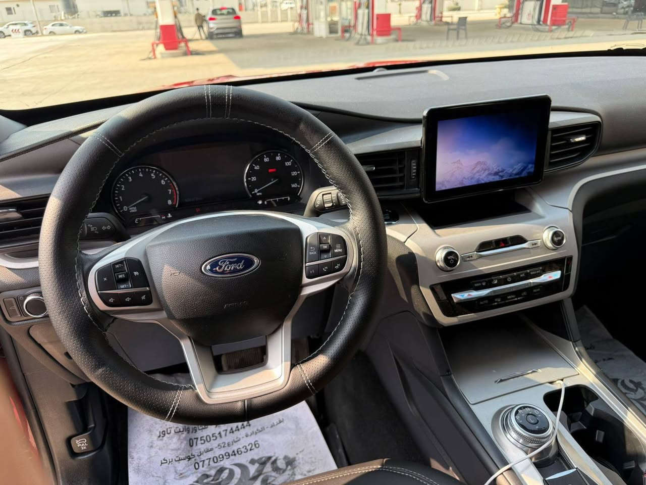 Ford Explorer XLT 2023 4WD
السيارة نظيفة جدا مابيها اي نقص شغل واطلع 
ماشية  30 الف ميل 
مرقمة أربيل رقم جديد بإسمي
سنوية جديدة صالحة لغاية 2030
هزة لحد شهر 9 - 2026
الضرر مثل ماوضح بالصور جاملغ ايمن مصبوغ وبابين مبدلات بالشركة نفس اللون يعني يعتبر قطعة وحده 
بدون ايرباك سليم
شرط الفحص
 بچم كبس بدون ايرباك
رقم الشاصي موجود 
2300 تيربو محرك  
كشن كهربائي 
تدفئة بالكراسي 
بصمة ابواب 
انظمة قيادة 
حساسات امامي خلفي
كاميرا خلفية 
نظام اشعار الاصطدام 
 اطفاء ذاتي
اوتو هولد
مانع انزلاق
فول تحكم ستيرن جهتين
شاشة تدعم Car Play و Auto Android 

العنوان اربيل المربع الذهبي 

السعر : 225$ ورقة وبيها مجال للجادين 

  رقـــم صـاحــب الـســيــارة

‏‭0782 299 7133
