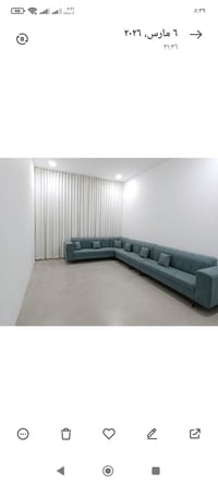 جديد ممستعمل١٠مقاعد مع٦كوشات وطبله وسطيه ب٣٢٥ الدورة ٠٧٧٤٥٧٦٣٠٥٤