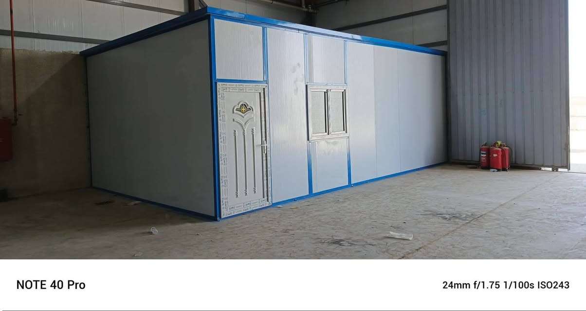 سعر المتر 25 الف نعم25 الف 🔷️شركة ايليا
🔹️لعمل كافة انواع  الكرفانات والبيوت الجاهزه من السندويج 
     بنل..
🔹️بمواصفات عاليه الجوده وعمل كافه  انواع الغرف والقاعات 
     والمشتملات..
🔹️ سعر المتر (25الف) كرسته وعمل..  
                   
🔹️يشمل الابواب والشبابيك (Pvc)   

🔹️   صبغ رادليت ضد الزنجار 

🔹️ سواقي مطرية 

🔹️عمل لسقوف الثانويه و تغليف الجدارن سعر المتر (12 الف)

🔹️ يوجد سندويج مقاوم للحريق 

🔹️ عمل المضلات الحديثة 

🔹️للاستفسار الاتصال او وتساب
 ‪***********
