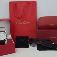 كارتير • طقم ساعة ونضارة • أصلي
