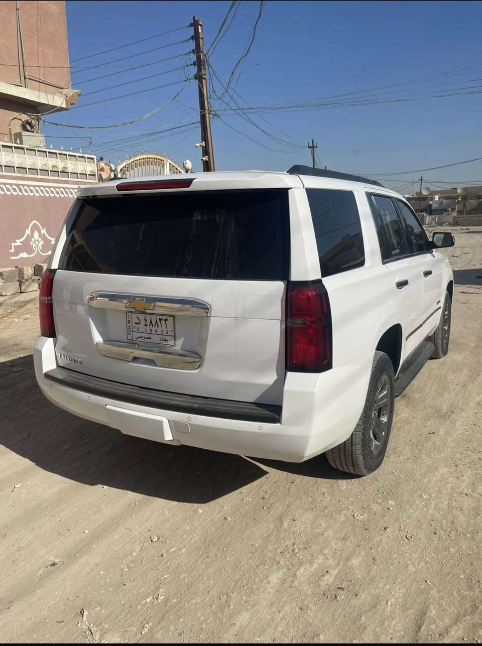 تاهو 2019 Ls ماشية 50 الف ميل حادث باب خلفي عكس السائق وصبغ بنيد بدون حادث رقم بغداد السعر 285$ 
الرقم ***********
