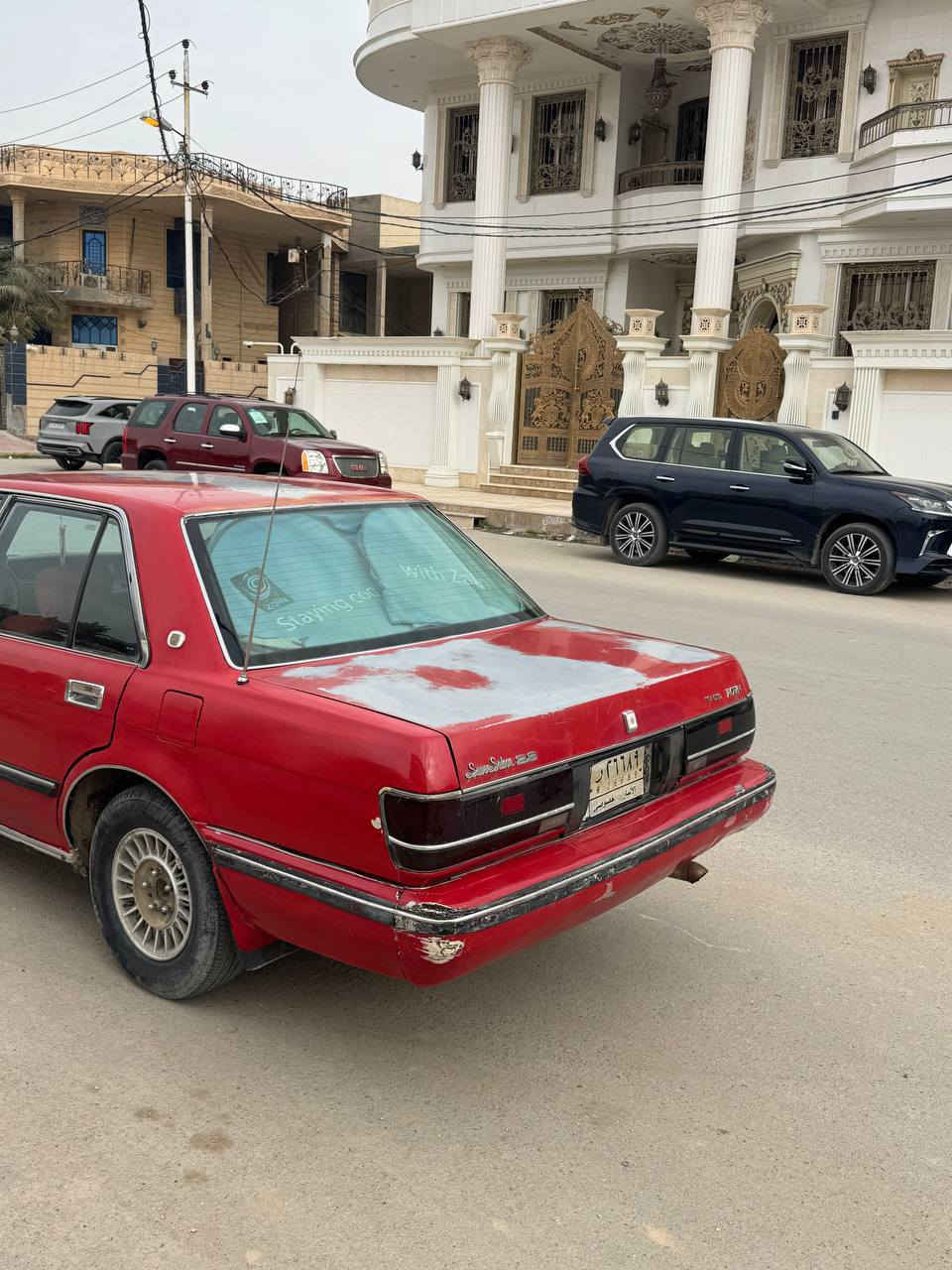 السلام عليكم 
للبيع سيدان 1991 مكفولة من الضربة القوية جاهزه مكينة 2500جديدة شرط گير جديد تخم حدادية امامي خلفي ترايك زيرو السيارة على وضع البلاد ماعايزة برغي منظومة تبريد جديدة كهربائيات كلها شغالة مشروع وطني مداور ثاني يوم 
#السعر 60 وبيها مجال 
#مكاني السماوة حي الحسين 
#اتصال ***********
