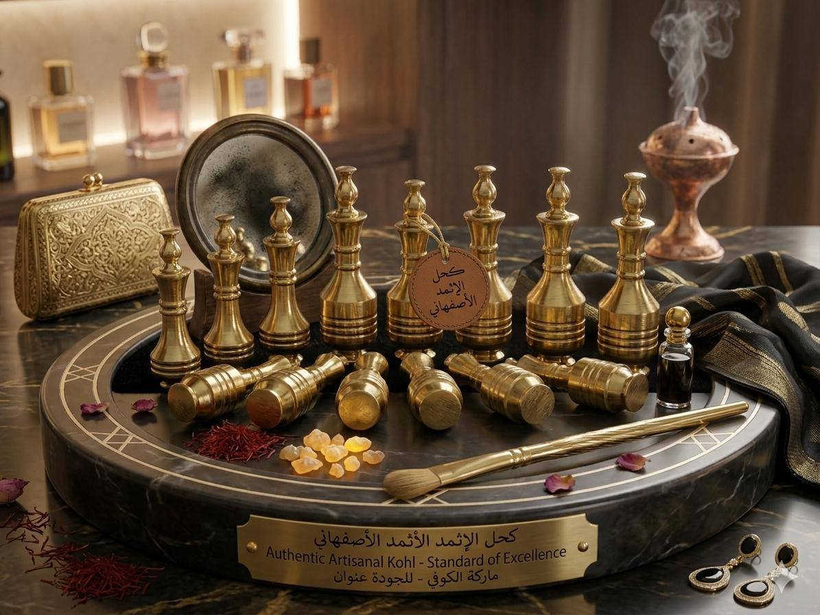 - للذوق الراقي ✨*  
*مكاحل الكوفي النحاسية | تحفة تراثية لتسريحتج*

مو بس علبة كحل، هاي قطعة فنية 👑  
مكاحل نحاسية أصيلة، شغل يدوي ثقيل ومختوم بأناقة

*ليش تقتنيها؟*  
- *تصميم ملكي*: شكلها مثل الشطرنج، تزين التسريحة وتخطف الأنظار  
- *جودة تعيش*: نحاس أصلي ثقيل، ما يصدأ ولا يتغير لونه بسرعة  
- *متعددة الاستخدام*: تكدرين تعبيها كحل إثمد، مسك، بودرة، أو حتى تخليها ديكور  
- *هدية فاخرة*: تقدميها ببوكس خشبي أنيق، تبيض الوجه بالمناسبات  

ماركة الكوفي - للجودة عنوان  
الكمية محدودة لأن كل قطعة مصنوعة بإيد  

*للحجز*: راسلينا خاص  

#مكاحل_نحاس #تراثيات #ديكور_عراقي #ماركة_الكوفي #هدايا_فخمة

---


**إذا كنت صاحب هذا الإعلان وتريد حذفه لأي سبب، رجاءا أرسل رسالة إلى الدعم الفني**