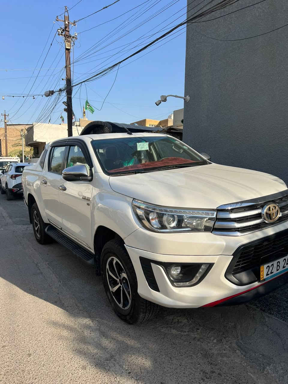 سلام وعليكم بيكم هايلكس TRD موديل 20 السيارة وكاله كويتية 
بسمي تحويل مباشر  مكفوله كفاله عامه  من الصبغ … مكينه وكير مكفولات ماشية 109ً الف كيلو فقط والسيارة نظيفة وجديده كلش بيها باردات خفيفه مو ضربة  سعرها 275 وبيها مجال

السيارة بغداد ***********
