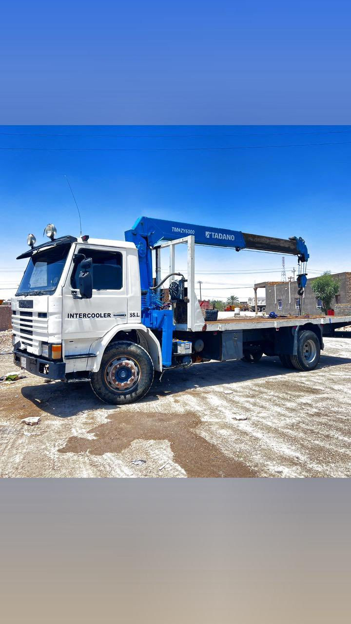 سلام عليكم 
البيع سكانيه 
موديل 1991جهاز 5طن 
شاصي بي فطور ثنين جوه الجهاز 
مصلح ومدبول بطن وضهر مكينه بيه صرفيه
رقم قادسيه كهربايات كله شقاله تبريد بلادي 
تخم تاير جديد الستفسار ***********
