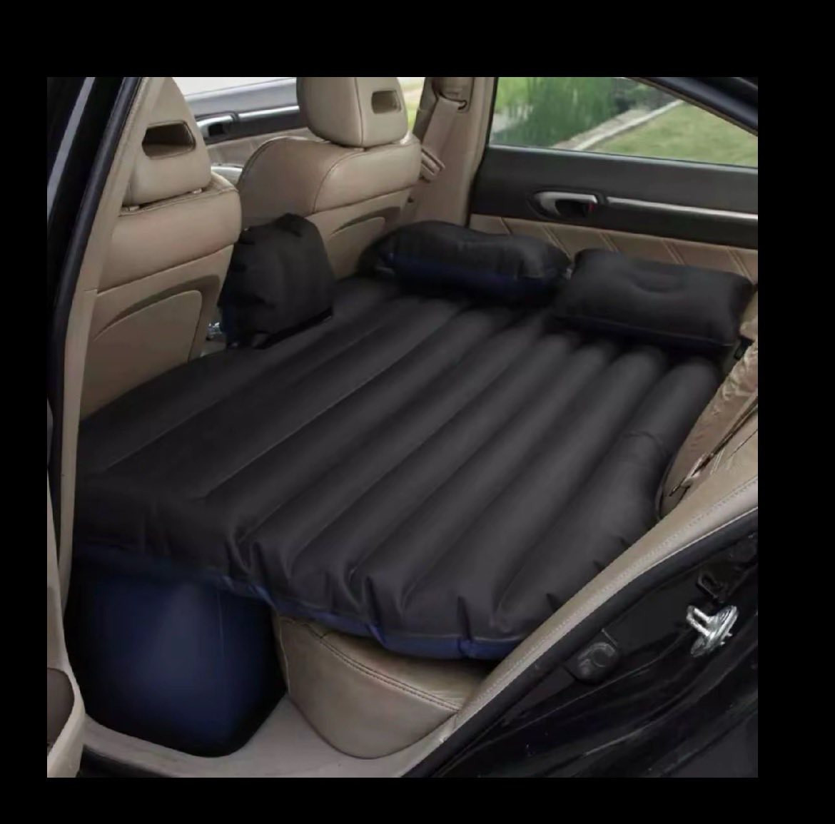 عبارة عن سرير قابل للنفخ للسيارة (مرتبة هوائية) مصمم للاستخدام في المقعد الخلفي لراحة الركاب أثناء السفر أو التخييم.
متوافق: يناسب معظم أنواع السيارات، بما في ذلك سيارات السيدان والـ SUV. 
سهولة الاستخدام: يأتي مع مضخة هواء كهربائية تعمل عبر ولاعة السجائر في السيارة لنفخه بسرعة خلال دقيقتين. 
المميزات: مصنوع من مواد متينة ومقاومة للماء، ويوفر سطحاً مريحاً للنوم داخل السيارة. 
التخزين: تصميم موفر للمساحة يمكن تفريغه وتخزينه بسهولة.
35 مع توصيل


**إذا كنت صاحب هذا الإعلان وتريد حذفه لأي سبب، رجاءا أرسل رسالة إلى الدعم الفني**