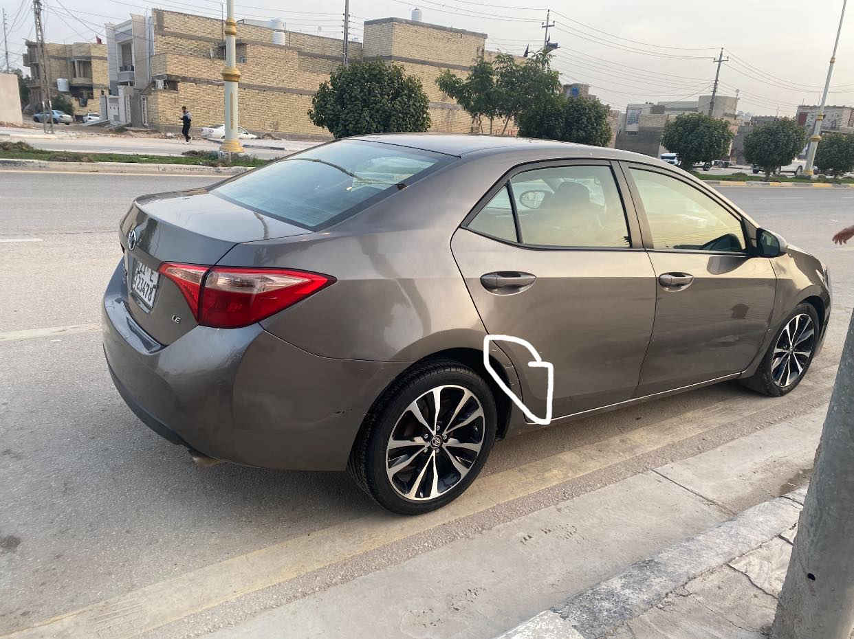 للمراوس فقط
كورلا ٢٠١٧

ماشيه ١١٠ميل

مكفوله لغود وشواصي 

حادثه من امريكا خشم البنيد وحواف الجاملغات الاماميه

وحادثه بالعراق باب عكس السايق الخلفي مبدل والجاملغ الخلفي 

فئه LE 

***********وتساب
