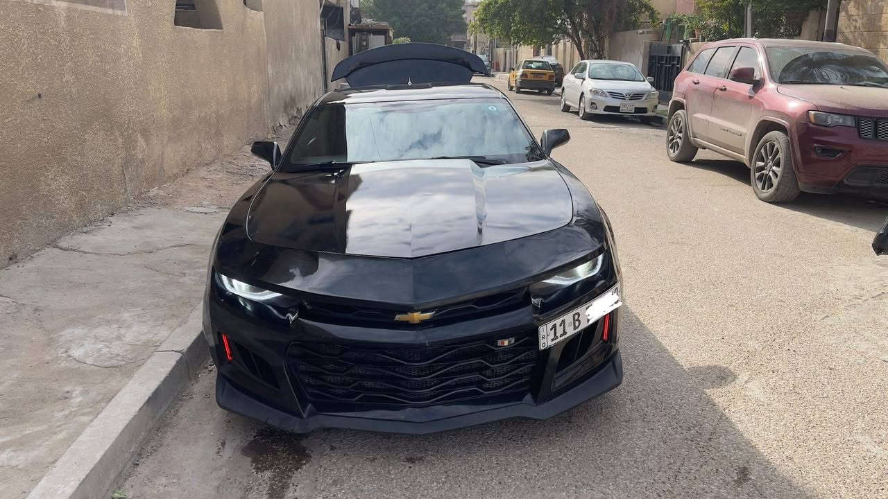 للبيع شوفرليت كمارو 2015 محدثة 2018
كمارو لون اسود بغداد
شاشة چبيرة
كاميرا
مري كهرباء
كشنات كهرباء
كشنات جلد
تشغيل عن بعد
داتا شو
حساس اصطفاف
لد نهاري
وباقي المواصفات

ضررهة بأمريكا چاملغ امامي ايسر وبنيد بدون دواخل بدون شواصي بدون لغود
بالعراق چاملغ خلفي ايمن هلال التاير فقط

السيارة مكفولة گير مكينة كهربائيات 

باتري جديد فيول بمب وقاعدة جدد دسكات امامي خلفي جديد تخم تايرات 4 بالة نظيفات
سعرها ب108 
*********** رقم الاتصال
