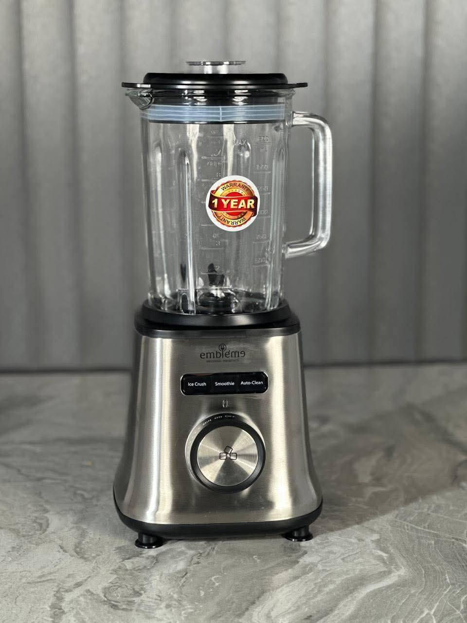سوي متابعة بالاول ليصلك جديدنا 
خلاط زجاج امبليوم – قوة وأناقة في كل خفقة

ضمــــان سنــــة وكالة امبليوم

هذا المنتج هو خلاط زجاجي من ماركة أمبليوم (Emblémo). 
القوة: يتميز بمحرك قوي بقدرة 1500 واط.
الشفرات: يحتوي على 6 شفرات من الستانلس ستيل القوي.
السعة: تبلغ سعة الخلاط 1.8 لتر.
المميزات: يأتي بضمان لمدة سنة ومحرك بملف نحاسي 100%.
المنشأ الماني اصلي من ماركة امبليوم 🇩🇪🥳🎉
خلاط جك زجاج طبقات ولأول مره بسرعة 35 الف دوره في الدقيقه يعني مو بس سريع طياره 😄⚡ 🌪️
٨ شفرات ستيل قويه جداً
دشالي حديد قويه جدا
بقوة حقيقي 1500 W  
ملف نحاس 100%
اوفرلود حمايه للماطور
نظام تكسير الثلج Ice Crush ❄️
خلاط جدا راقي ويستحق التجربة ❤️

 🎈 ضمان حقيقي لمدة سنه من تاريخ الشراء 🎈

متوفر مقطع فيديو للمنتج في قناة الأجهزة المنزلية 

السعر 75 ألف 
توصيل جميع المحافظات 5


**إذا كنت صاحب هذا الإعلان وتريد حذفه لأي سبب، رجاءا أرسل رسالة إلى الدعم الفني**