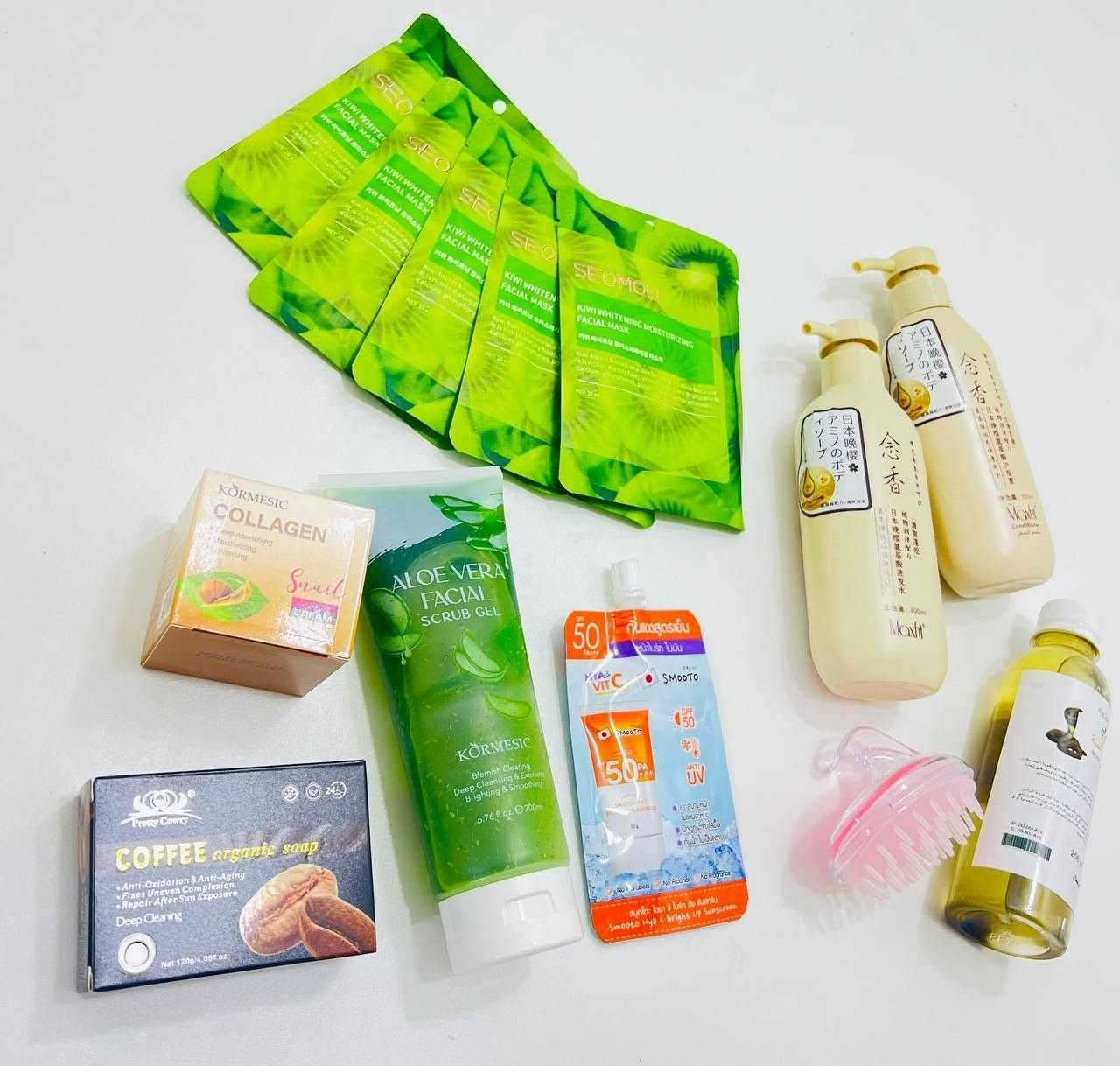 🔥✨ بكج العناية الكامل ✨🔥
كل اللي تحتاجيه ببكج واحد 😍
عناية للبشرة + الشعر + ترطيب ونضارة 💚
✨ ماسكات كيوي
✨ شامبو وبلسم ساكورا الحجم الصغير
✨ كريم كولاجين
✨ سكراب  مقشر جسم وجه الألوفيرا
✨ صابونة القهوة
✨ واقي شمس
✨ زيت الحية  للشعر
✨ فرشة مساج لفروة الرأس
💖 عرض مرتب وسعر يجنن لفترة محدودة

> ﹏﹏﹏﹏﹏﹏ 𓍢ִ໋ 🫧 ✧ 🦢 𓍢ִ໋ 🪞 ﹏﹏﹏﹏﹏﹏
> 𓍢ִ໋🌷‌֒ ✧˚ ༘ ⋆｡˚ 

توصيل بغداد 4 محافظات 6💃


**إذا كنت صاحب هذا الإعلان وتريد حذفه لأي سبب، رجاءا أرسل رسالة إلى الدعم الفني**