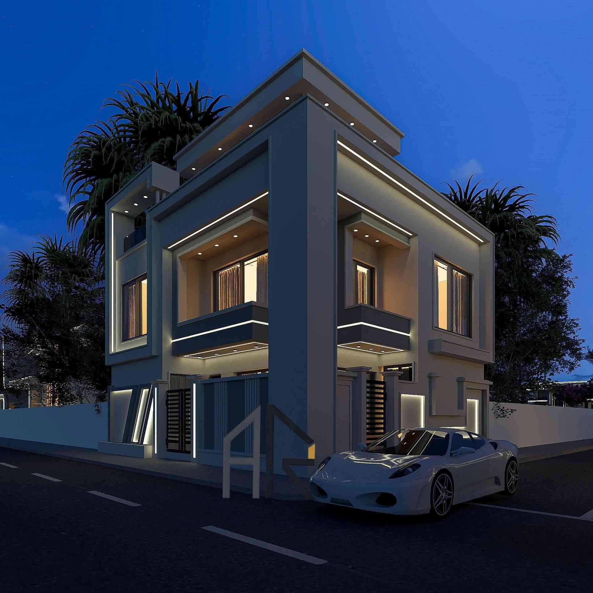 تصميم وتنفيذ واجهة منزل ركن بطراز المودرن الحديث
اذا تريد بيتك مميز خليه علينا 
تصميم تنفيذ اشراف 
للتواصل *********** او زيارتنا
