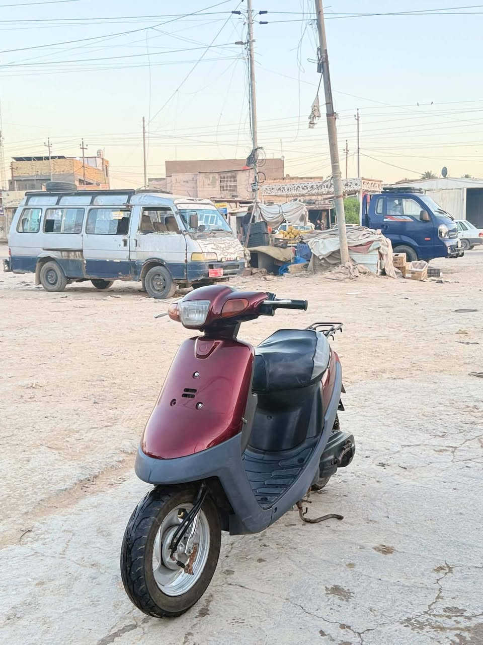 زعره 60
سلام عليكم دراجه بطه للبيع 
( شاصي + مكينه كفاله عامه) 
(كهربائيات كله شغاله اشاير بك لايت حساس بريك امامي وخلفي هورن)! ( باتري محور كبير) 
( قفل اكسن / قفل جنطه)  (تايرات جدد)  (جوزة بلاديه) 
 السعر (400)  (بيه مجال) 

المكان.(الديوانية / الجتة قرب مول حبايبنه)


**إذا كنت صاحب هذا الإعلان وتريد حذفه لأي سبب، رجاءا أرسل رسالة إلى الدعم الفني**