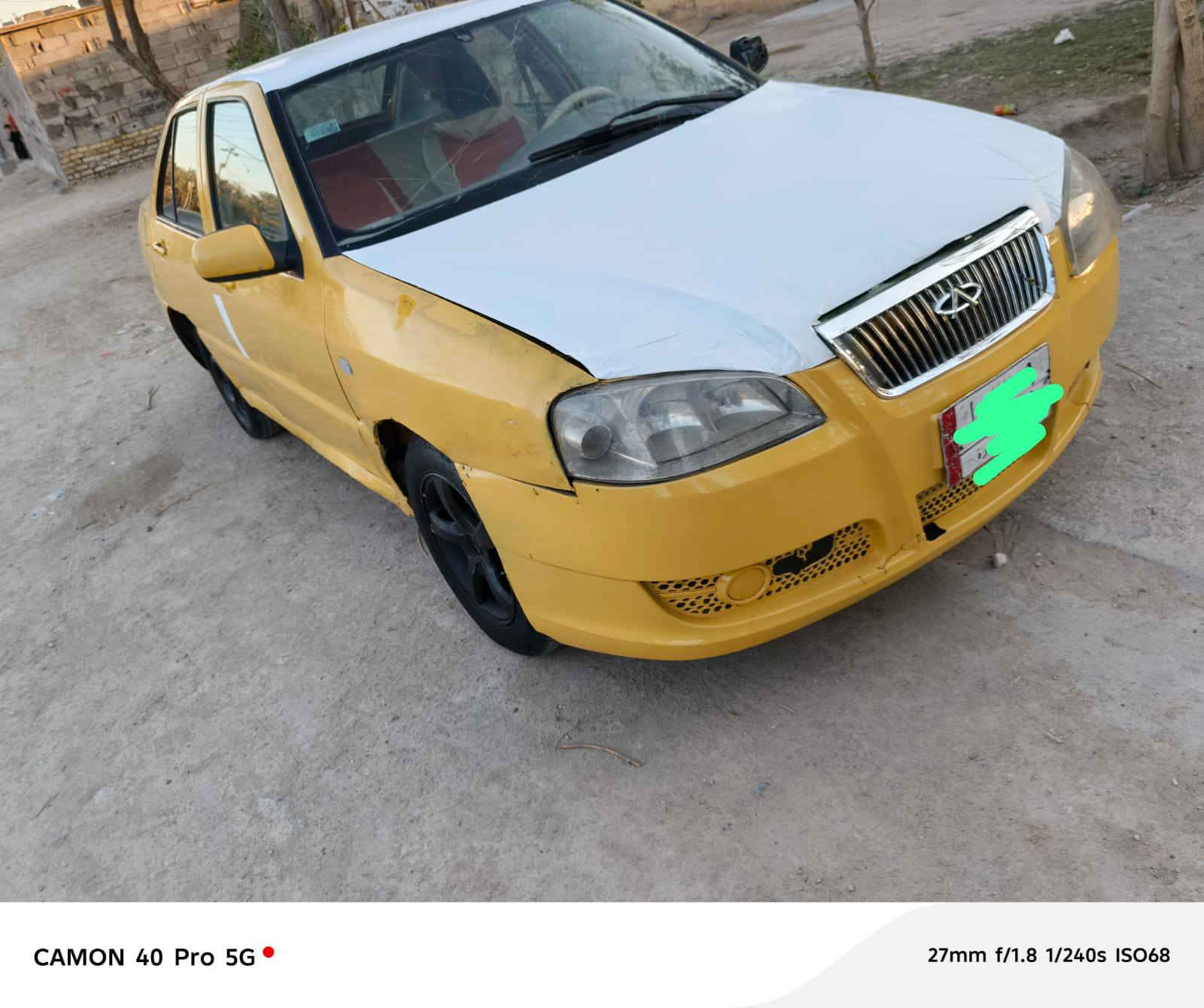 السعر ﴿15﴾ وبيها مجال 

للاتصال((***********)) 

شيري موديل«2014» رقم قادسيةة ﴿ألماني﴾

مكينة وگير {كورلا جدد} حداديه جديده من الطول للطول. 

تخم تاير جديد، السياره جاهزه مال جناي

تحويل مباشر. 

مكان السياره نجف حي ميسان. 

ملاحضه (مكلف بلنشر)
