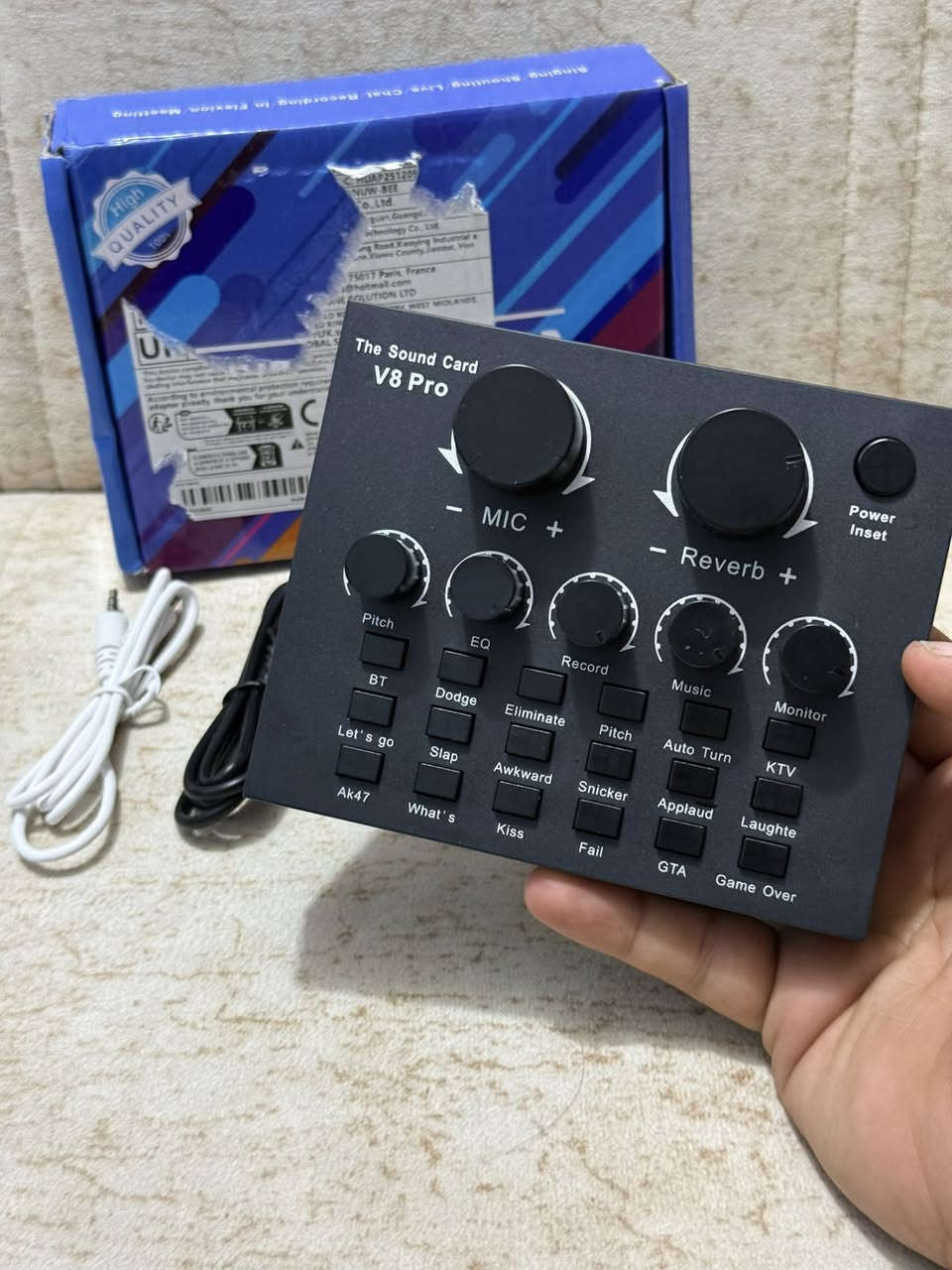 كرت صوت
السعر 15 الف
متوفر توصيل


**إذا كنت صاحب هذا الإعلان وتريد حذفه لأي سبب، رجاءا أرسل رسالة إلى الدعم الفني**