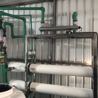 محطه مياه RO • ٤٠٠٠ لتر/ساعة • خزانين ملح