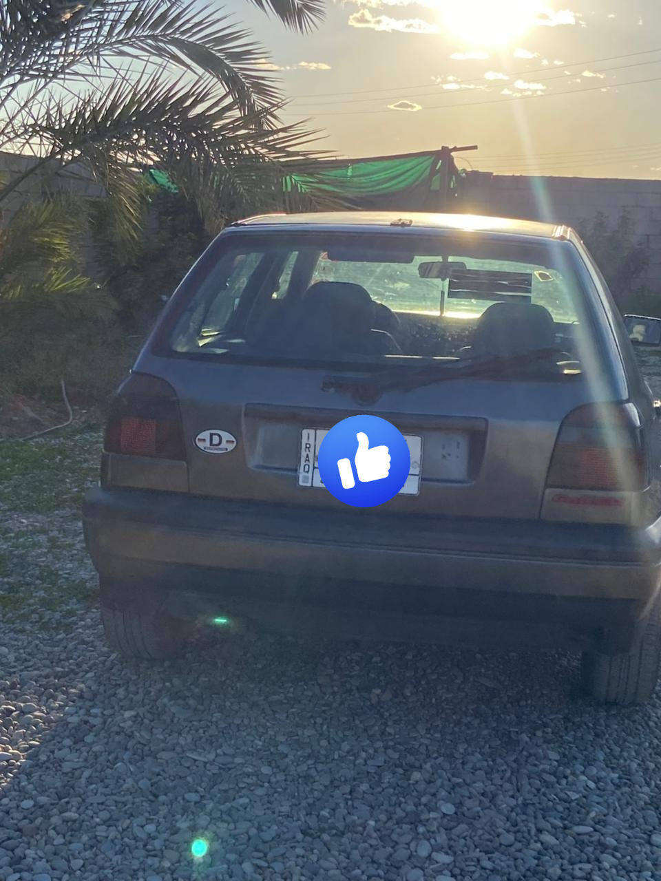 السلام عليكم سياره للبيع كولف نفخ موديل1992 كير محرك بشرط السعر ٣٥ وبي مجال للاستفسار ***********
