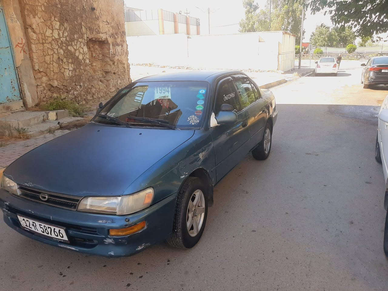 السلام عليكم  مكلف بنشر
سيارة كورلا موديل 1994

كير مكينة شرط 

طخم تايرات جديدة 
شرط التحويل 
رقم دولي 
مابيها اي ضرر 
التواصل *********** موصل, نينوى
