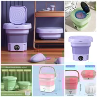 غسالة محمولة • قابلة للطي • مناسبة للسفر