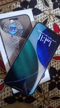 ايفون 15 برو ماكس نسخه ZA ذاكره 256 بطاريته 89 دبل شريحه الجهاز فقط مك...